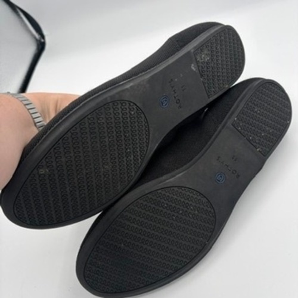 Rothys The Loafers Women Sz 11 Black Slip On Flat Comfort Shoes - Picture 6 of 10